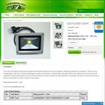 10w LED Floodlight (IP65 Waterproof) with Plug and Cable AUD $27.9 Delivered ($17.9/E) --- Fundamental Light