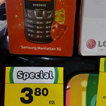 Vodafone Samsung Manhattan 3G Mobile Phone $3.80 @ Woolworths