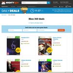 Mighty Ape Daily DealsXBOX 360 Games Resident Evil 6 $3.50, Hitman Absolution $5.00, MG Rising Revengeance $5.00 etc + Shipping