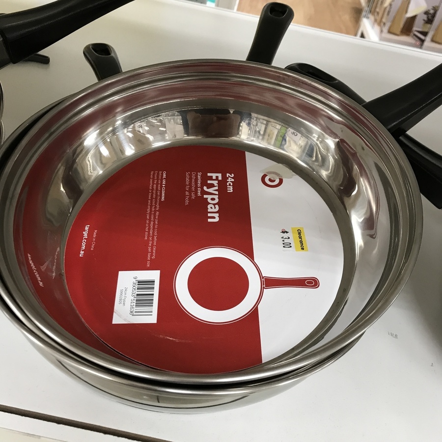 24cm Fry Pan 3 Target (Parramatta, NSW, Possible Nationwide