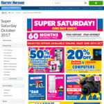 Harvey Norman Super Saturday Sale 20% off Selected TVs, 2-in-1s, Desktops, All-in-Ones & Tablets, $99 Carpet Installation