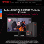 Win a CHRONOS Gaming Desktop Worth $3,188 from ORIGIN PC