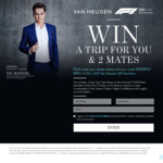 Win a Trip to The Formula 1® 2018 Rolex Australian Grand Prix with Van Heusen