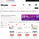 25% off Sitewide (Includes Sale Items, Excludes Appliances, KitchenAid Attachments, Gift Cards, Pet Meds) with Code @ House
