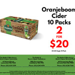 [TAS] Oranjeboom Cider 10 Packs - 2 for $20 @ Steve's Liquor Stores