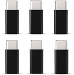 [Prime] USB Type C Adapter, USB-C Male to Micro USB (Set of 6, Black) $3.20 ($0.53 Each) Delivered @ BABY BBZ Amazon AU