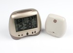 GE Wireless Indoor & Outdoor Thermometer / Back lit Alarm Clock w Snooze $14 Delivered