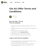 $20 off First Ride with The Code @ Ola