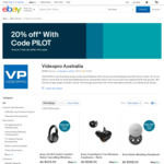 20% off eBay Stores Including Videopro with Code "Pilot"