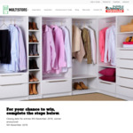 Win a $5,000 Wardrobe Fitout from Multistore Solutions