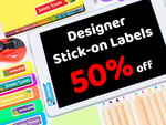 Oz Labels Black Friday Upto 50% off: Stick-on Labels $10.50 / 60 Pack, Iron-on $19.20 / 70 Pack, + Free Post