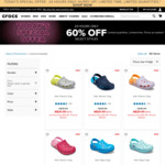 60% Select Footwear @ Crocs