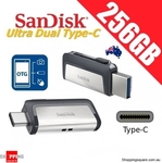 SanDisk 256GB Ultra Dual Drive USB Type-C $49.95, SanDisk Ultra 128GB USB 3.0 Drive $21.95 + Del @ Shopping Square