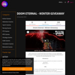 Win a Key of Doom Eternal (Pc) Worth of $60 from ALLYOUPLAY.com
