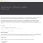 Free: Microsoft Dynamics 365 Fundamentals Virtual Training + Free Voucher for Certification Exam MB-901 @ Microsoft