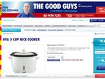 GVA 5 Cup Rice Cooker $9 at The Good Guys