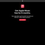 6 Months of Apple Music Free for New Subscribers with Apple AirPods / Beats Purchase @ Apple (iOS/iPadOS 15 Required)