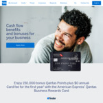AmEx Qantas Business Rewards Card: 150,000 Qantas Points ($3,000 Spend in 2 Months, $0 Fee 1st Year), New Business Customer Only