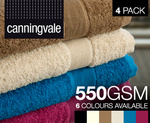 4x Canningvale Clinton Bath Sheets - COTD $59.80 + $9.95 Shipping
