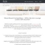 Win a $2,000 Lounge Lovers Furniture Gift Voucher from Style Sourcebook