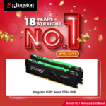 Win a Kingston FURY Beast DDR4 RGB 16GB Memory Kit from Mwave
