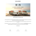 Win a 5 Piece Coral Modular Lounge Setting Worth $16,000 from Osmen Outdoor Furniture [NSW/VIC/QLD/ACT Only]