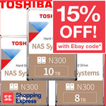 Toshiba N300 NAS HDD 12TB $339.15 ($331.17 eBay Plus) Delivered @ Shopping Express Clearance eBay