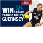 Win a Signed Carlton AFL Guernsey (Worth $500) from Grunt