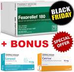 70x Fexofenadine 180mg + 10x Cetirzine 10mg + 10x Loratadine 10mg $19.99 Delivered @ PharmacySavings