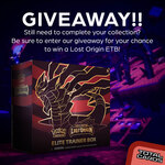 Win a Pokemon - Lost Origin - Elite Trainer Box from Total Cards