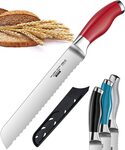 Orblue Serrated Bread Knife in Red $8.50 + Delivery ($0 with Prime/ $39 Spend) @ Orblue Store via Amazon AU