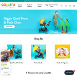 Highchair $149, Stroller $199, Quad Pram Push Chair $499 (up to 67% off, Save $220, $400, $900) + Del @ Cosatto