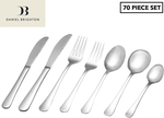 Daniel Brighton 70-Piece Ashton Cutlery Set - 18/0 Stainless Steel $30 + Shipping ($0 with OnePass) @ Catch