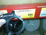 Clearance on One Size of Plastic Sontax Cable Clamp - 50 Cents from Bunnings Balcatta (W.A.)