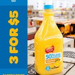 [QLD] Golden Circle 50% Less Sugar Orange Fruit Drink (2lt) 3 for $5.00 or 6 for $9.00 @ GC Factory Outlet Capalaba/Morayfield