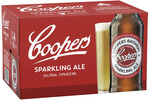 24pk Stubbies: Coopers Sparkling Ale $50.4/$53.6, Extra Stout $55.2/$58.4, Little Creatures Pale Ale $51.2/$53.6 @ Coles Online