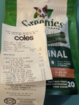 [VIC] Greenies Original 340g $10 @ Coles, Keilor Downs