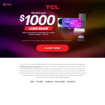 Up to $1000 Cashback (as a Truerewards Digtal Gift Card) on Selected Products from Participating Retailers @ TCL