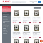 [VIC, Seconds] Asko 8kg Washing Machine $1319, 10kg Washing Machine $1679 + Delivery ($0 C&C) @ Asko