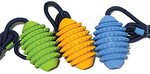 [Prime] Rosewood Cyber Rubber Rugby Ball Dog Toy with Rope, Assorted $5.00 + Delivery ($0 with Prime/ $59 Spend) @ Amazon AU