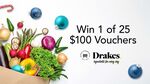 [QLD] Win 1 of 25 Drakes Supermarket Gift Cards Worth $100 Each from Southern Cross Austereo