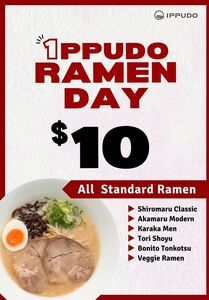 [NSW, VIC, WA] $10 Ramen (First Day or First Wednesday of the Month, Depending on Location) @ IPPUDO