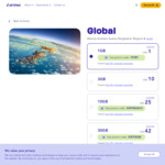 Travel eSIM 30 Days 1GB Data Plan for US$1 (~A$1.50, Covers 50 Countries) @ Jetpac