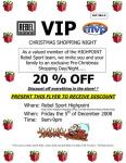 Rebel Sport HIGHPOINT (VIC) - 20% Off Storewide - Friday, 5th December