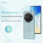 Win 1 of 5 Hafury Meet Smartphones from Cubot