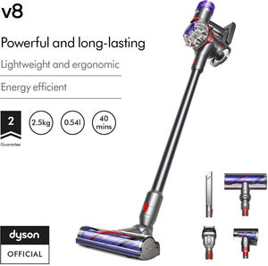 [eBay Plus] Dyson V8 Stick Vacuum (Silver/ Nickel) $359.25 Delivered @ Dyson eBay