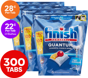 [OnePass] Finish Quantum 300 Tabs $51 | 100 Tablets $23 Delivered @ Catch