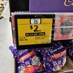 [VIC] Cadbury Christmas Chocolate Stocking 180g $2 @ Woolworths, South Yarra