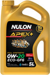 Nulon APEX+ Full Synthetic Engine Oil 5L: 0W-20 Eco-GF6 $49.99, 5W-30 EURO $69.99 + Delivery ($0 C&C/ In-Store) @ Autobarn