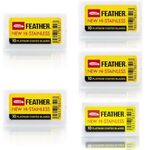 Feather Hi Stainless Platinum Double Edge Razor Blades - 50 Blades - $19 Delivered @ K5 International